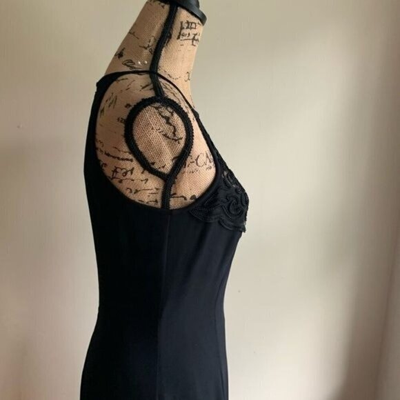 Scott McClintock black maxi dress size 8 sleeveless - Picture 5 of 12